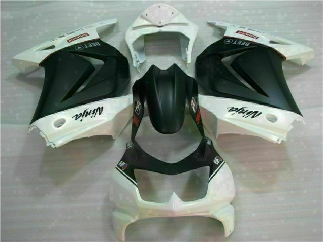 08-12 White Black Ninja 3M EX250 Motorcycle Fairings 08-12 White Black Ninja 3M EX250 Motorcycle Fairings
