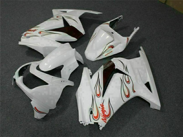 08-12 White Red EX250 Motorcycle Fairings 08-12 White Red EX250 Motorcycle Fairings