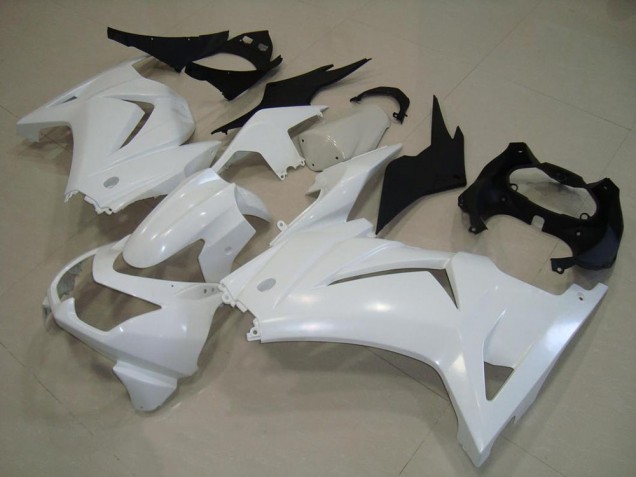 08-12 White ZX250R Motorcycle Fairings