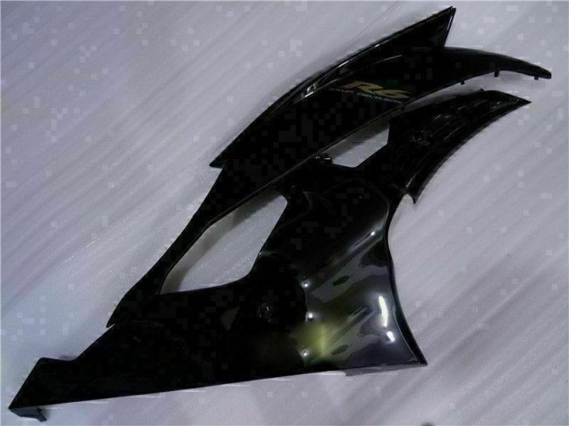 08-16 Black YZF R6 Full Motorcycle Fairing Kits