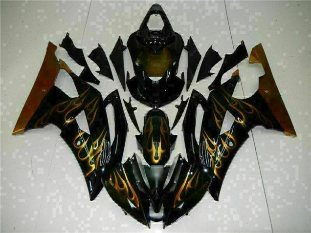 08-16 Black YZF R6 Motorcycle Fairing 08-16 Black YZF R6 Motorcycle Fairing