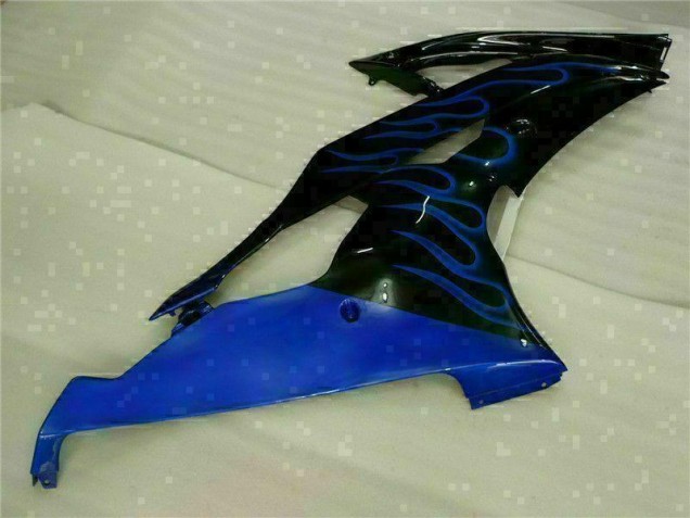 08-16 Blue Flame Black YZF R6 Motorcycle Fairings 08-16 Blue Flame Black YZF R6 Motorcycle Fairings