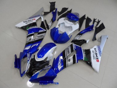 08-16 Blue White ENEOS YZF R6 Motorcycle Fairings