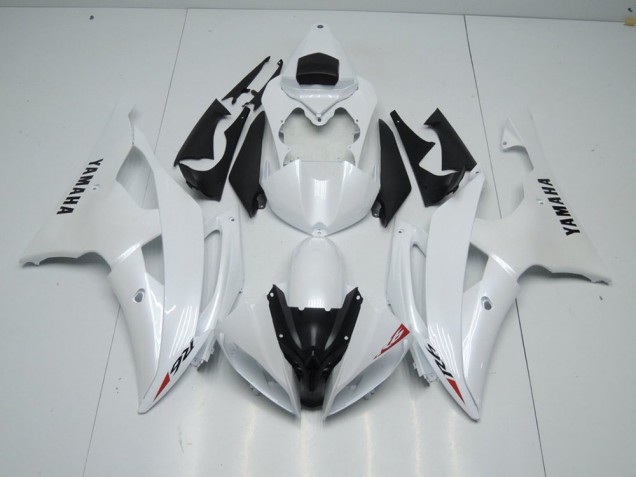 08-16 Pearl White and Red Sticker YZF R6 Motorcycle Fairings 08-16 Pearl White and Red Sticker YZF R6 Motorcycle Fairings