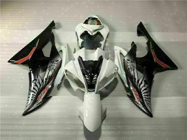 08-16 White Black YZF R6 Full Motorcycle Fairing Kits 08-16 White Black YZF R6 Full Motorcycle Fairing Kits