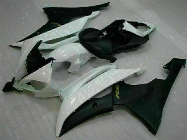 08-16 White Black YZF R6 Motorcycle Fairing 08-16 White Black YZF R6 Motorcycle Fairing