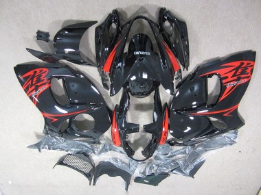 08-19 Black Red GSXR 1300 Hayabusa Motorcycle Fairing Kits