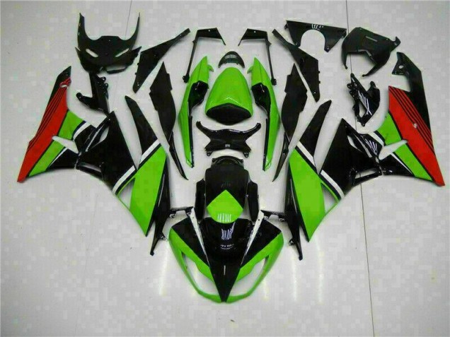 09-12 Black Green Red ZX6R Motorcycle Fairings 09-12 Black Green Red ZX6R Motorcycle Fairings