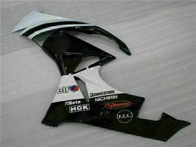 09-12 Black White 3M Touch4 ZX6R Motorcycle Fairings 09-12 Black White 3M Touch4 ZX6R Motorcycle Fairings
