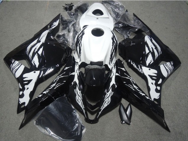 09-12 Black White CBR600RR Motorcycle Fairing 09-12 Black White CBR600RR Motorcycle Fairing