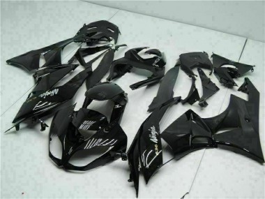 09-12 Black White Ninja 636 ZX6R Motorcycle Fairings