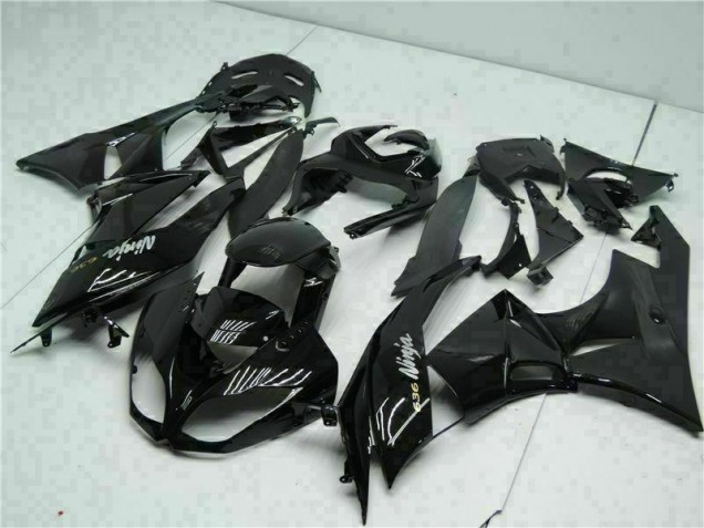 09-12 Black White Ninja 636 ZX6R Motorcycle Fairings 09-12 Black White Ninja 636 ZX6R Motorcycle Fairings