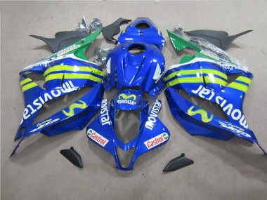 09-12 Blue White Movistar CBR600RR Motorcycle Fairings