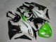 09-12 Green Black White 25 ZX6R Motorcycle Fairings 09-12 Green Black White 25 ZX6R Motorcycle Fairings