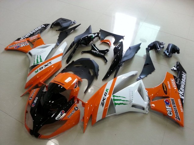 09-12 Orange Monster ZX6R Motorcycle Fairings