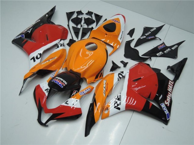 09-12 Orange Red Black Repsol CBR600RR Motorcycle Fairings 09-12 Orange Red Black Repsol CBR600RR Motorcycle Fairings
