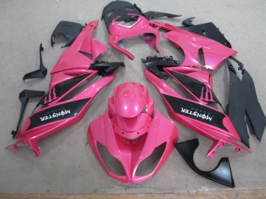09-12 Pink Black Monster ZX6R Motorcycle Fairings