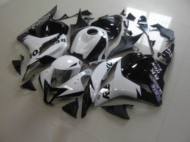 09-12 White Black Repsol CBR600RR Motorcycle Fairings