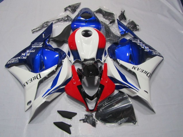 09-12 White Blue Red DREAM CBR600RR Motorcycle Fairings 09-12 White Blue Red DREAM CBR600RR Motorcycle Fairings