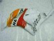 09-12 White Orange Repsol CBR600RR Motorcycle Fairings