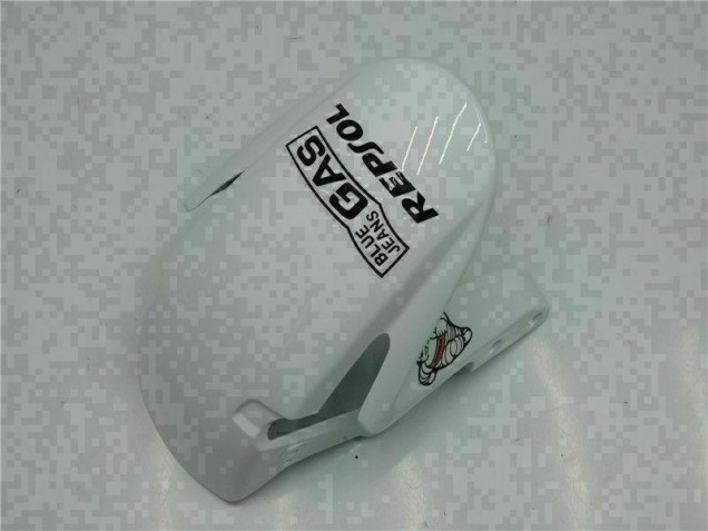 09-12 White Orange Repsol CBR600RR Motorcycle Fairings