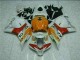 09-12 White Orange Repsol CBR600RR Motorcycle Fairings