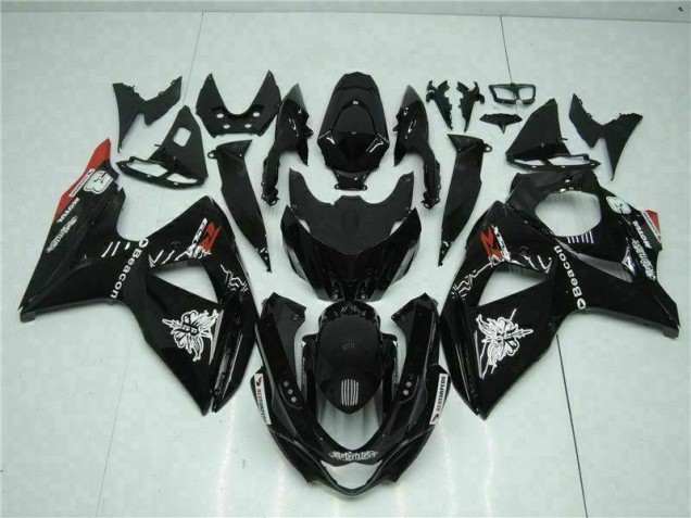 09-16 Black GSXR 1000 Motorcycle Fairing 09-16 Black GSXR 1000 Motorcycle Fairing
