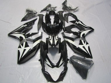 09-16 Black White GSXR 1000 Motorcycle Fairings