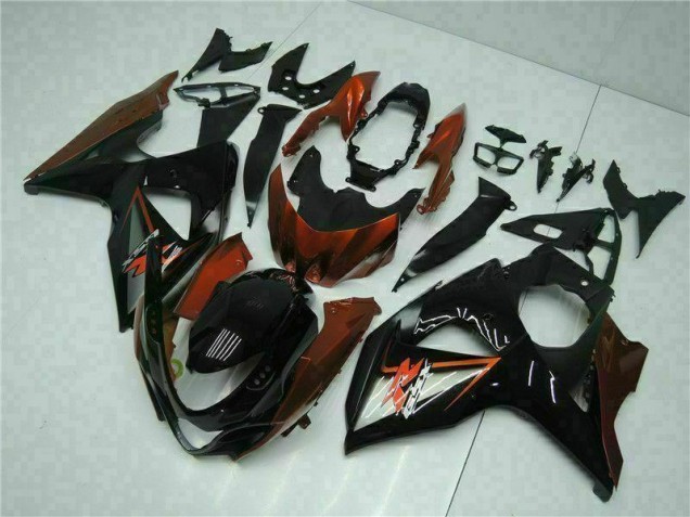 09-16 Brown Black GSXR 1000 Motorcycle Fairing