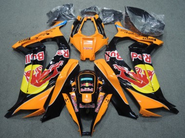 11-15 Black Orange Red Bull ZX10R Motorcycle Fairings