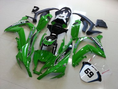 11-15 Green ZX10R Motorcycle Fairings