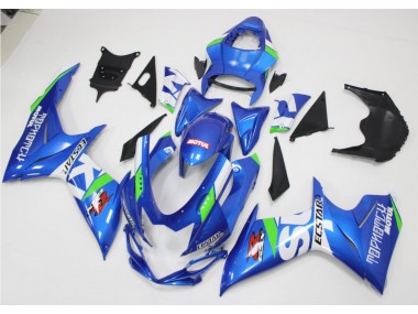 11-21 Blue White Green GSXR 600/750 Motorcycle Fairings
