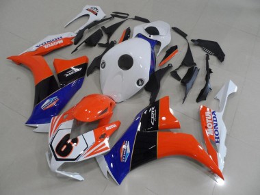 12-16 Orange White TT Legend CBR1000RR Motorcycle Fairings