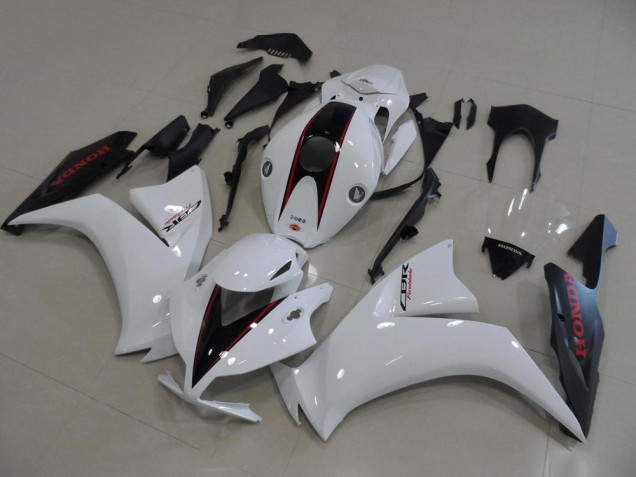 12-16 White and Matte Black OEM Style CBR1000RR Motorcycle Fairings