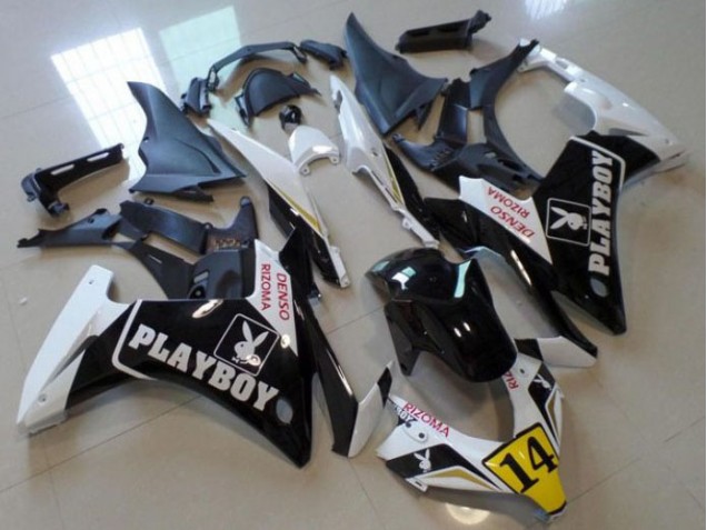 13-15 Black Playboy 14 CBR500RR Motorcycle Fairings 13-15 Black Playboy 14 CBR500RR Motorcycle Fairings