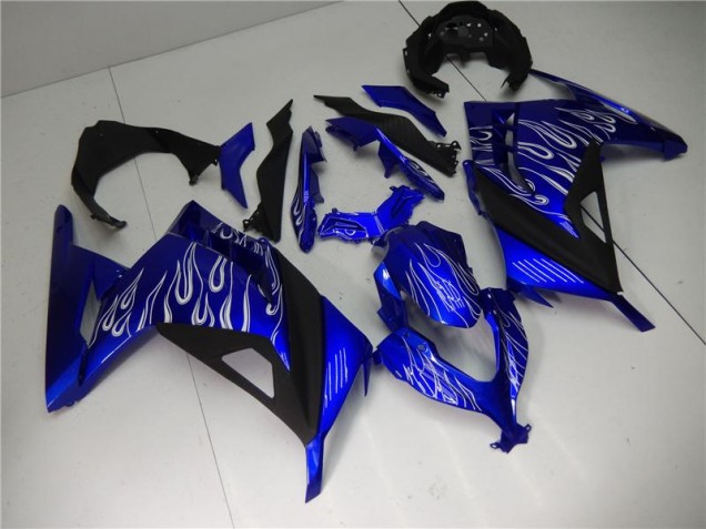 13-16 Blue White Black EX300 Motorcycle Fairings