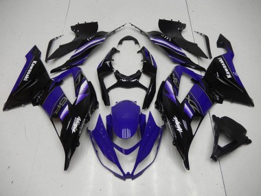 13-18 Black Blue ZX6R Motorcycle Fairings