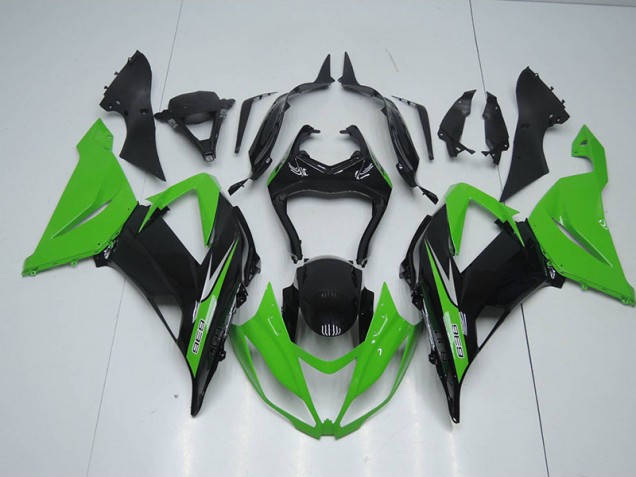 13-18 Black Green 636 ZX6R Motorcycle Fairings 13-18 Black Green 636 ZX6R Motorcycle Fairings