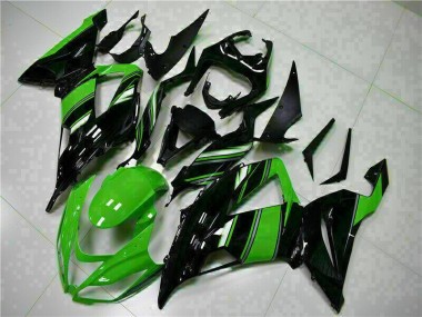 13-18 Black Green ZX6R Motorcycle Fairings