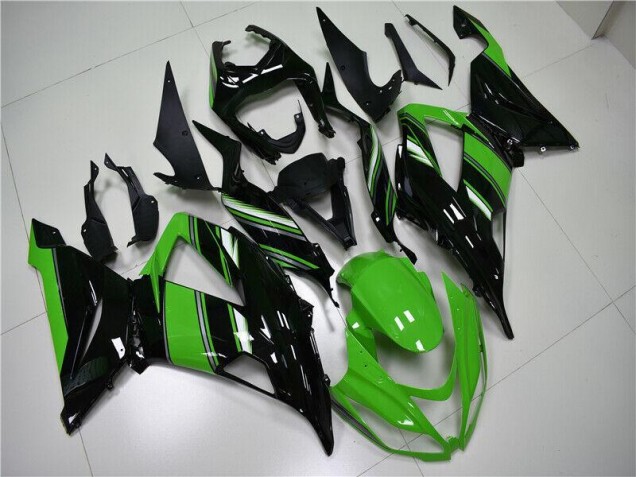 13-18 Green Black ZX6R Motorcycle Fairings 13-18 Green Black ZX6R Motorcycle Fairings