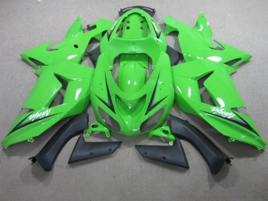 13-18 Green ZX6R Motorcycle Fairings