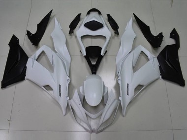 13-18 White Black 636 ZX6R Motorcycle Fairings