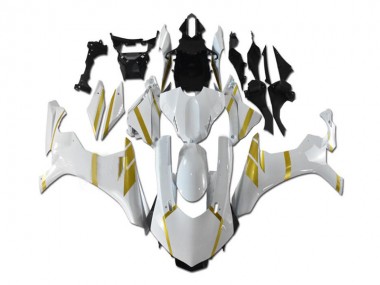 15-19 White Gold YZF R1 Motorcycle Fairings