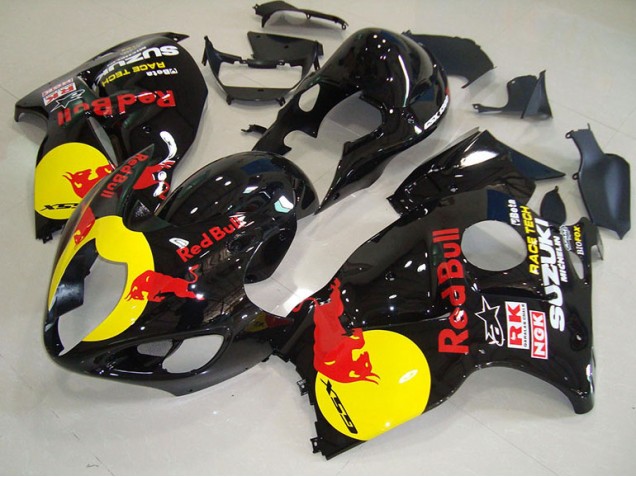96-07 Black Yellow Red Bull GSXR 1300 Hayabusa Motorcycle Fairings 96-07 Black Yellow Red Bull GSXR 1300 Hayabusa Motorcycle Fairings