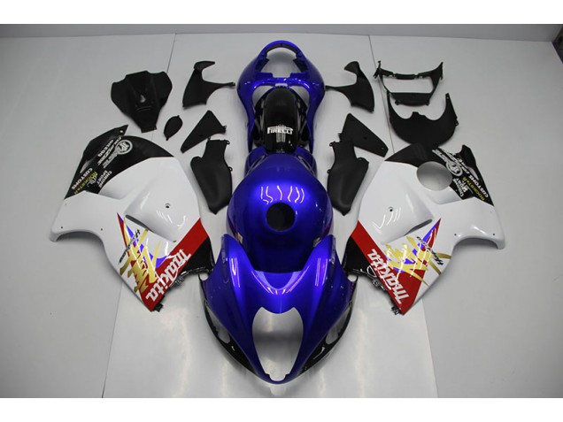 96-07 Blue White GSXR 1300 Hayabusa Motorcycle Fairing 96-07 Blue White GSXR 1300 Hayabusa Motorcycle Fairing