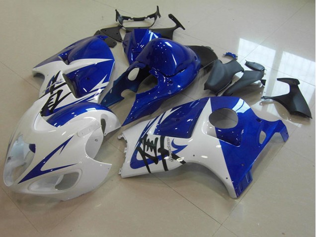 96-07 Blue White GSXR 1300 Hayabusa Motorcycle Fairings 96-07 Blue White GSXR 1300 Hayabusa Motorcycle Fairings