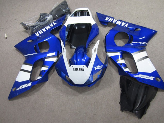 98-02 Blue White YZF R6 Motorcycle Fairing 98-02 Blue White YZF R6 Motorcycle Fairing