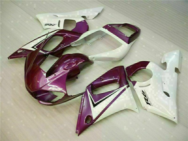 98-02 Purple White YZF R6 Motorcycle Fairings 98-02 Purple White YZF R6 Motorcycle Fairings