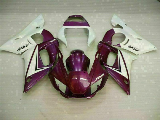 98-02 Purple White YZF R6 Motorcycle Fairings 98-02 Purple White YZF R6 Motorcycle Fairings