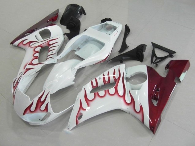 98-02 Red Flame YZF R6 Motorcycle Fairings